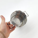 Large Sterling Silver Ornate Bottle Holder Antique 1931 Birmingham Art Deco