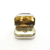 George III Sterling Silver Small Floral Vinaigrette Antique 1806 Birmingham