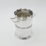 Large Sterling Silver Ornate Bottle Holder Antique 1931 Birmingham Art Deco
