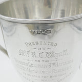 Edwardian Sterling Silver Middlesex Regiment Shooting Trophy Cup 1904 Sheffield