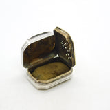 George III Sterling Silver Small Floral Vinaigrette Antique 1806 Birmingham