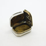 George III Sterling Silver Small Floral Vinaigrette Antique 1806 Birmingham
