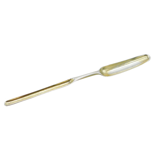 George III Sterling Silver Gilt Bone Marrow Scoop Antique 1766 London