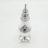 George III Sterling Silver Pedestal Sugar Caster Muffineer Antique 1803 London
