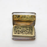 William IV Sterling Silver Vinaigrette Antique 1835 Birmingham Nathaniel Mills