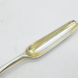 George III Sterling Silver Gilt Bone Marrow Scoop Antique 1766 London