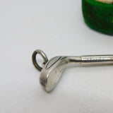 Edwardian Sterling Silver Golf Club Button Hook Fob Antique 1908 Birmingham