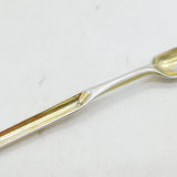 George III Sterling Silver Gilt Bone Marrow Scoop Antique 1766 London