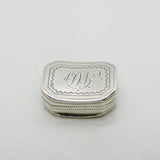 George III Sterling Silver Small Floral Vinaigrette Antique 1806 Birmingham