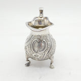 George II Sterling Silver Armorial Crest Baluster Cream Jug Antique 1731 London