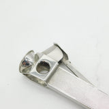 20th Century .835 Silver Engine Turned Cigar Cutter Tool Antique c1920 Art Deco
