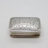 William IV Sterling Silver Vinaigrette Antique 1835 Birmingham Nathaniel Mills