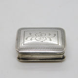 William IV Sterling Silver Vinaigrette Antique 1835 Birmingham Nathaniel Mills