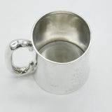 Victorian Sterling Silver Floral Pattern Christening Mug Antique 1892 Sheffield