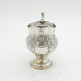 George III Sterling Silver Floral Pattern Pedestal Cream Jug Antique 1766 London