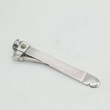 20th Century .835 Silver Engine Turned Cigar Cutter Tool Antique c1920 Art Deco