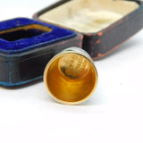 Boxed David Andersen Sterling Silver Gilt Enamel Thimble Antique c1930 Deco