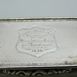 George IV Sterling Silver Lined Snuff Box Antique 1827 Birmingham