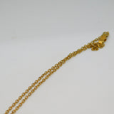Victorian Pinchbeck Micro-Mosaic Floral Mourning Pendant Necklace Antique c1860
