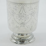 George III French .950 Silver Floral Pattern Wine Beaker Antique 1794 Georgian