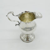 George III Sterling Silver Pedestal Cream Jug Antique 1767 London