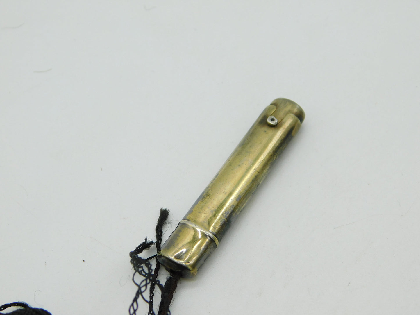 20th Century French .950 Silver Black-Yellow Enamel Ladies Compact Makeup Holder c1920