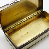 George IV Sterling Silver Lined Snuff Box Antique 1827 Birmingham