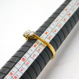 Victorian 18ct Yellow Gold Three-Stone Diamond Dress Ring Antique c1880