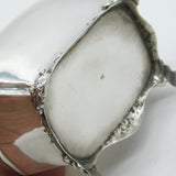 Edwardian Sterling Silver Floral Pattern Tea Caddy Antique 1903 Chester Nathan & Hayes