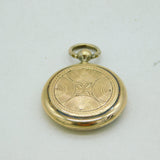 20th Century 14ct Yellow Gold Back & Front Engine Turned Locket Pendant Antique