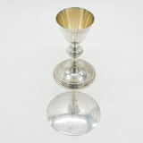 Sterling Silver 'IHS' Communion Chalice & Paten Antique 1929 London Art Deco