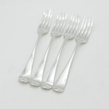 Georgian Set of Sterling Silver Crested Table Forks 1789 London Smith & Fearn