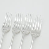 Georgian Set of Sterling Silver Crested Table Forks 1789 London Smith & Fearn