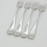 Georgian Set of Sterling Silver Crested Table Forks 1789 London Smith & Fearn