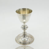 Sterling Silver 'IHS' Communion Chalice & Paten Antique 1929 London Art Deco