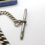 Victorian Sterling Silver Graduating Albert Watch Chain Antique 1897 London