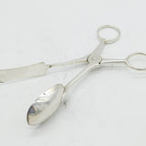 George IV Sterling Silver Pair of Egg Serving Tongs Antique 1830 London