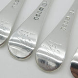 Georgian Set of Sterling Silver Crested Table Forks 1789 London Smith & Fearn