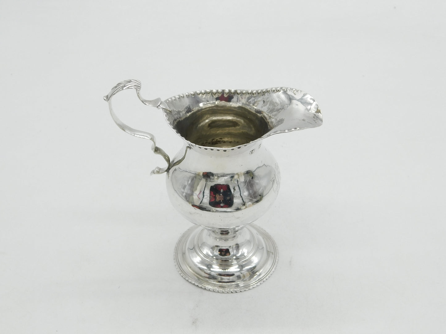 George III Sterling Silver Pedestal Cream Jug Antique 1781 London