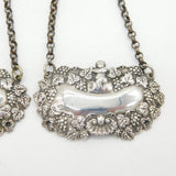 George IV Sterling Silver Cherub & Vine Pair of Blank Decanter Labels Antique