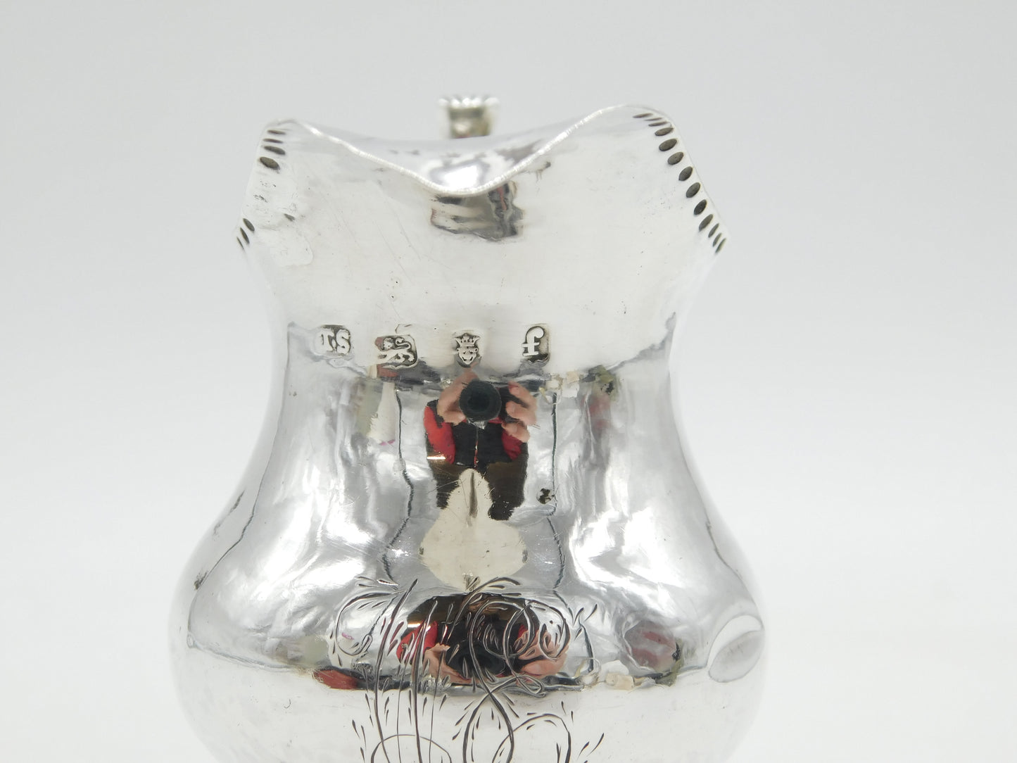 George III Sterling Silver Pedestal Cream Jug Antique 1781 London