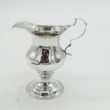 George III Sterling Silver Pedestal Cream Jug Antique 1781 London