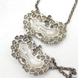 George IV Sterling Silver Cherub & Vine Pair of Blank Decanter Labels Antique