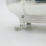 Irish Sterling Silver Paw Foot Cream Jug Antique 1806 Dublin James Scott