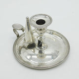 George III Sterling Silver Double Crested Chamberstick Antique 1820 London