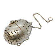 Edwardian Sterling Silver Novelty Egg Form Tea Infuser Antique 1902 Sheffield