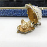Sterling Silver Opening Fox Head in the Riding Hat Hunting Charm Vintage c1970