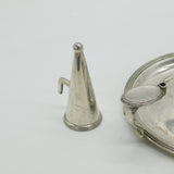 George III Sterling Silver Double Crested Chamberstick Antique 1820 London