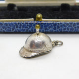 Sterling Silver Opening Fox Head in the Riding Hat Hunting Charm Vintage c1970