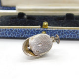 Sterling Silver Opening Fox Head in the Riding Hat Hunting Charm Vintage c1970